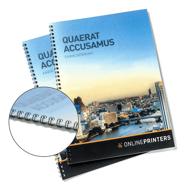 Image Brochures avec reliure à spirale